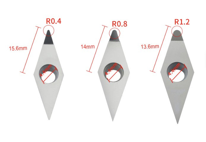VCGT160404 R- 0.4 Langlebige PCD-Schneidplatte für präzise Aluminium- und Felgenbearbeitung